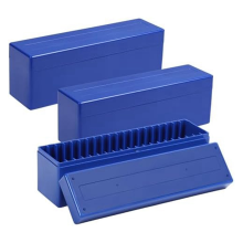 Opbergdozen voor munten, 3 pakketten met houder en organizer met 20 vakken, set kunststof koffers (alleen dozen)