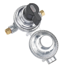 2-traps automatische omschakeling LP-propaangasregelaar, 1/4 inch SAE omgekeerde flare voor camperaanhangwagen