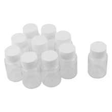 100 stuks hervulbare flessen 15 ml plastic PET-container met doorzichtige lege verzegeling en schroefdop