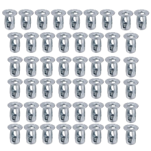 50 stuks jackflens met korte moeren en bloemblaadjesuitbreiding voor 4x20 holle wandijzeren huidlijn