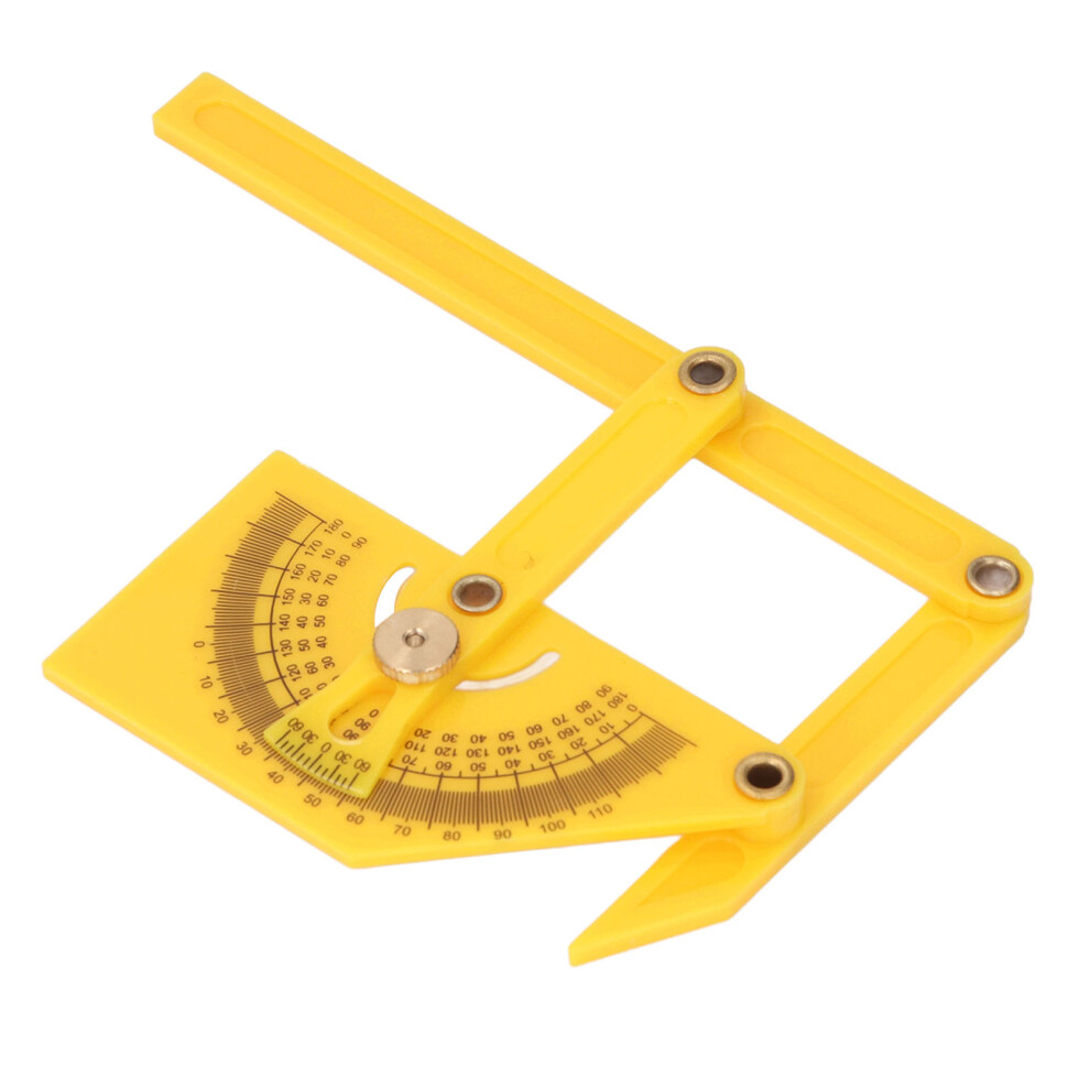 Durable Abs Angle Gauge: Adjustable 0-180 Degree Protractor For Woodwork 7891331108816