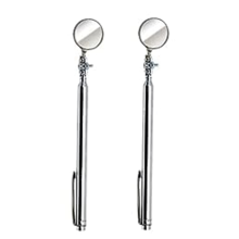 Ronde telescopische zakinspectiespiegel, diameter 30 mm, handgreeplengte 4-1/2 inch tot 18 inch (verpakking van 2)
