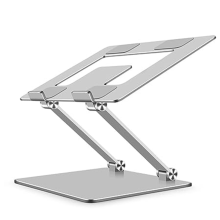 Computerbeugel Notebook Opvouwbaar Metaal Verhoogde warmteafvoer Voldoet aan Ergonomie (Zilver)
