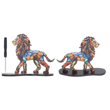 Wildlife Metal Art Base Home Room Tafeldecoratie Leeuw Stijl Plat Ornament