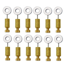 12 stuks DIY-gereedschap, handgemaakte lederwaren, hechtnaald, vaste steken 0-6 mm