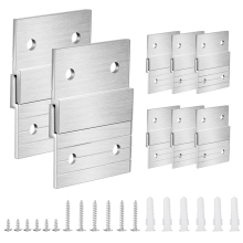1 set van 5 inch Franse schoenplaatjes, zware metalen fotolijst, kunstlijst, wandbevestiging, Z-stang voor spiegelhaak