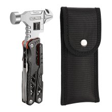 Multifunctionele tang, multitool, klauwhamer, roestvrij staal, gereedschap met nylon hoes voor buiten, kamperen en wandelen