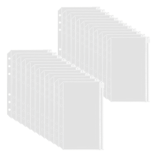 50 stuks A6 mapjes met 6 gaten en rits voor PVC cashbudget enveloppen met 6 ringen