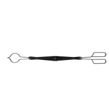 Haardhouttang voor extra sterkte, 62 cm houtblokken, tot 30 cm dikke blokken, roestbestendige afwerking, open haard, zwart