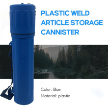 Blauwe 10LB beschermkap voor laselektroden, buiscontainer met banden en ketting