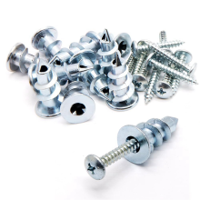 Zelfborende zinken gipsplaat-/hollewandankerset met schroeven (30 stuks)