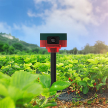 Buitensirene met bewegingssensor op zonne-energie, 360 detectie, dierenafweer, spraakopname, luidspreker 129 dB