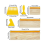 Zeefdrukrakel voor textiel, handgemaakte set, 6 stuks 2