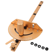 Verstekgeleider Aluminiumlegering Handvat Bank Tafelzaag Frees Zaagmachine Montage Liniaal Houtbewerkingsgereedschap - Goudkleurig