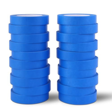 Blauwe schilderstape 2,5 cm in bulk - Verf 20 rollen x 55 meter voor muren, schilderen, verpakken, auto's en woningen
