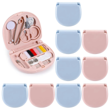10-pack mini reisnaaiset, draagbaar, noodreparatieset in bulk, inclusief draden, schaar, handnaalden