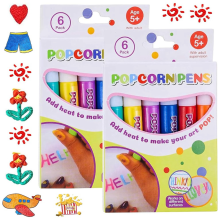 12 stuks magische, opgeblazen pennen voor kinderen, popcornpennen, doe-het-zelfkleuren voor het tekenen van bellen