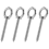 Zware ooghaken zelftappende oogschroef draagvermogen 700 lbs (4-pack - M10) 2