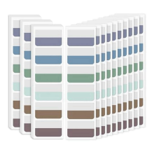 Sticky Index Tabs Multicolor Zelfklevend Boek 1,8 x 1,1 Inch Beschrijfbare Pagina Transparant voor Notitieboeken Bestanden