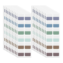 Sticky Index Tabs Multicolor Zelfklevend Boek 1 x 1,1 Inch Beschrijfbare Pagina Transparant voor Notitieboeken Bestanden