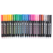 Shimmer Markers Doodle Outline Dazzles: 24 kleuren Metallic Double Line Glitter Pens Set Super Squiggles Sparkle Dazzlers