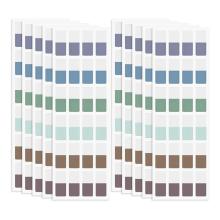 Sticky Index Tabs Multicolor Zelfklevend Boek 0,47 x 1,1 Inch Beschrijfbare Pagina Transparant voor Notitieboeken Bestanden