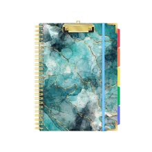 Klemborden met opbergmap, 10 vakken en navulbaar notitieblok met lijn voor papierformaat 8,5 inch x 11 inch