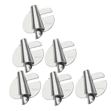 6 stuks gerolde zoomvoet, 5 mm-10 mm, 6 maten brede drukvoet voor naaimachine