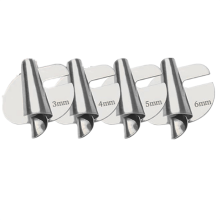 Naaivoetset met rolzoom, brede drukvoet, naaivoet voor machines (4 stuks - 3/4/5/6 mm)