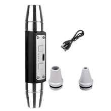Dubbele Jade Zaklamp met 6 Lichtbronnen, USB Direct Opladen, Identificatie Sieraden Fluorescentielamp, Zwart