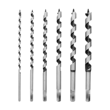 Verlengbare houtbewerkingsrolboor 230 mm set met zeskantige handgreep, houtdraaigat, 6-delig