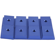 8 stuks M6 T-type spoorgeleider 30/45 klemschroef groefbevestiging houtbewerkingsgereedschap blauw