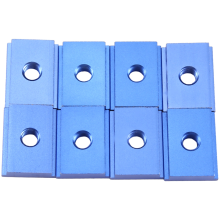 8 stuks M8 T-type spoorgeleider 30/45 klemschroef groefbevestiging houtbewerkingsgereedschap blauw