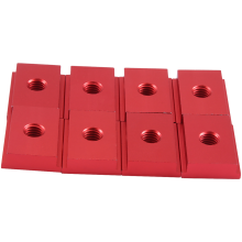 8 stuks M8 T-type spoorgeleider 30/45 klemschroef groefbevestiging houtbewerkingsgereedschap rood