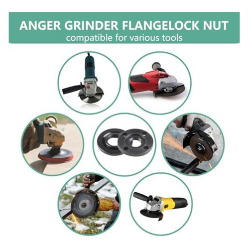 Haakse slijpermoer, 5/8-11 flens metalen borgmoer 2