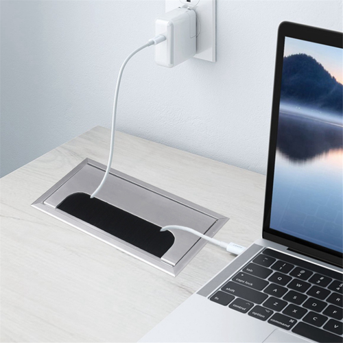 Aluminiumlegering Computerbureau Draadgat Draad Stofdichte Doe-het-zelf Hardware Fittingen Doos 2