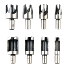 8 stuks 5/8 inch 1/2 inch 3/8 inch 1/4 inch houtpluggensnijder rechte en taps toelopende klauwboorset houtbewerking gatenzaag snijgereedschap