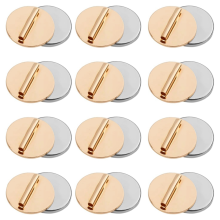 12 stuks mini-pin broche converter, magnetische metalen achterkanten, schadevrij converter voor sjaals en hijabs (goud)