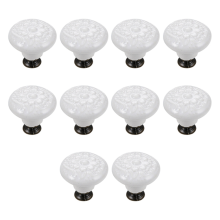 10 stuks ladegrepen ronde kastknoppen vintage keramische deur voor kastkast kledingkast dressoir wit