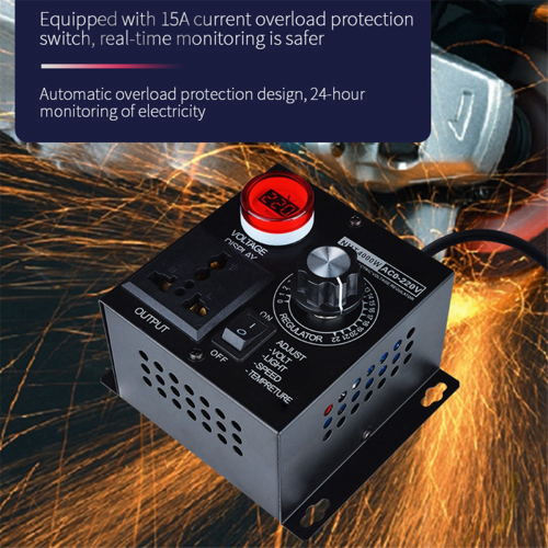 4000W spanningsregelaar, draagbare, snelheidsregelbare, compacte variabele controller, EU-stekker 2
