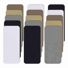 Strijkpatches voor kleding, 15 stuks stoffen kleding, 5 tinten patchkleding, kleding