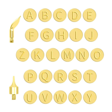DIY houtbrandlettersjablonenset, houtbewerking, elektrisch snij-/brandgereedschap (set van 28 stuks)