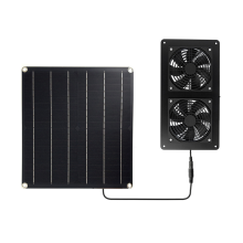 20W 12V zonnepaneel afzuigventilator luchtafzuiger voor kantoor buiten hondenhok kippenhok kas waterdicht