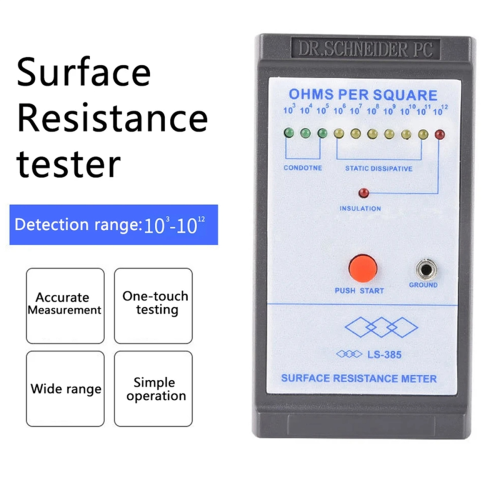 -385 LED-display weerstandstester antistatische test inductie ohmmeters test met indicator 1