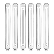 Rubberen stoelwandbeschermer voor de achterkant, 6-pack doorzichtige meubelbumpers, siliconen kastdeur voor douchedeuren en lades