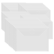 50 stuks 7x5 inch opbergenveloppen, hersluitbare plastic enveloppen, zakken voor transparante postzegels, plakboekpapier