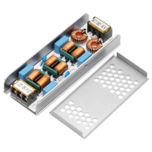 6A Filter 4-traps elektromagnetische interferentieonderdrukker Common Power EMC audioversterkerreiniger met behuizing