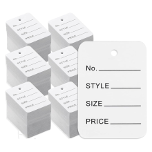 3000 Prijskaartjes, 4,9 cm x 3,5 cm Wit PapierLabels Kledingmaat Maak Labels Kleding