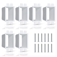 6 stuks stopcontactdoosverlengers, enkele verlenger met 12 schroeven, 1 stopcontact