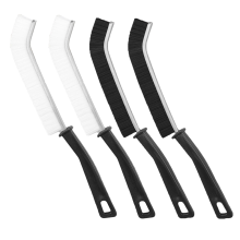 Trinketzy Brush, harde kierenreinigingsborstel (2 stuks zwart + 2 stuks wit)